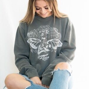 Angel Dreamer with Drive gray Sweatshirt Angel spread wings